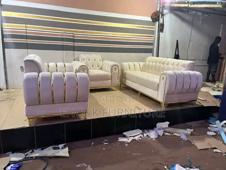 White Semi Recliner Sofa Seat