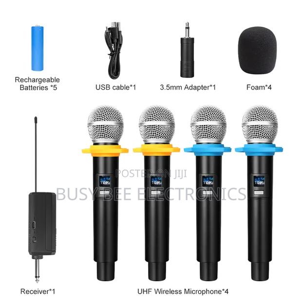 4 Channels Uhf Wireless Handheld Microphone - main view
