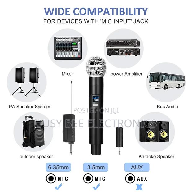 4 Channels Uhf Wireless Handheld Microphone - thumbnail 5