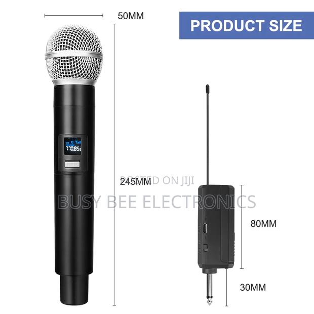 4 Channels Uhf Wireless Handheld Microphone - thumbnail 6