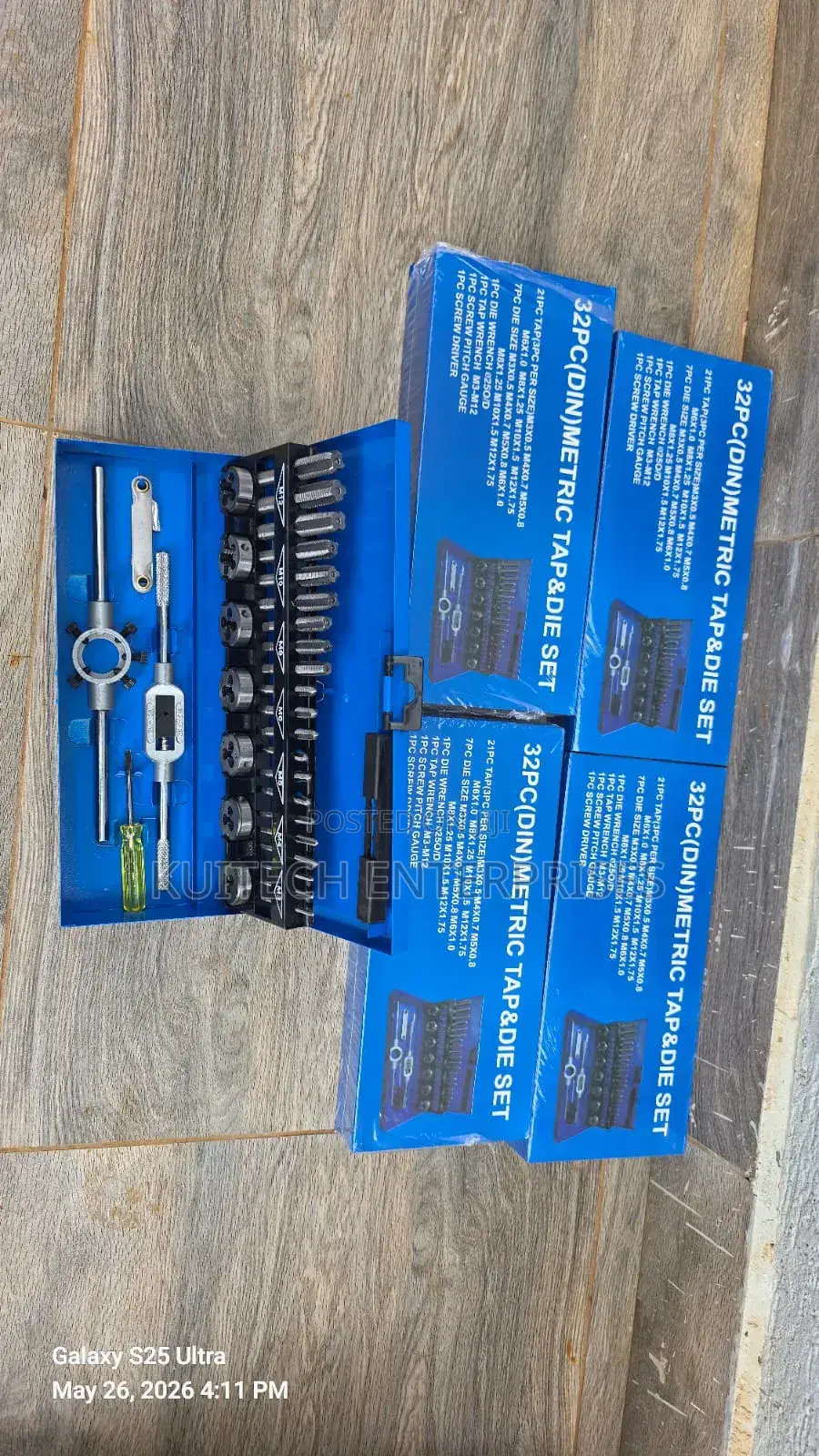 Tap and Die Set/ 32pcs Metric Tap and Die