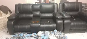 Dark Grey Semi Recliner