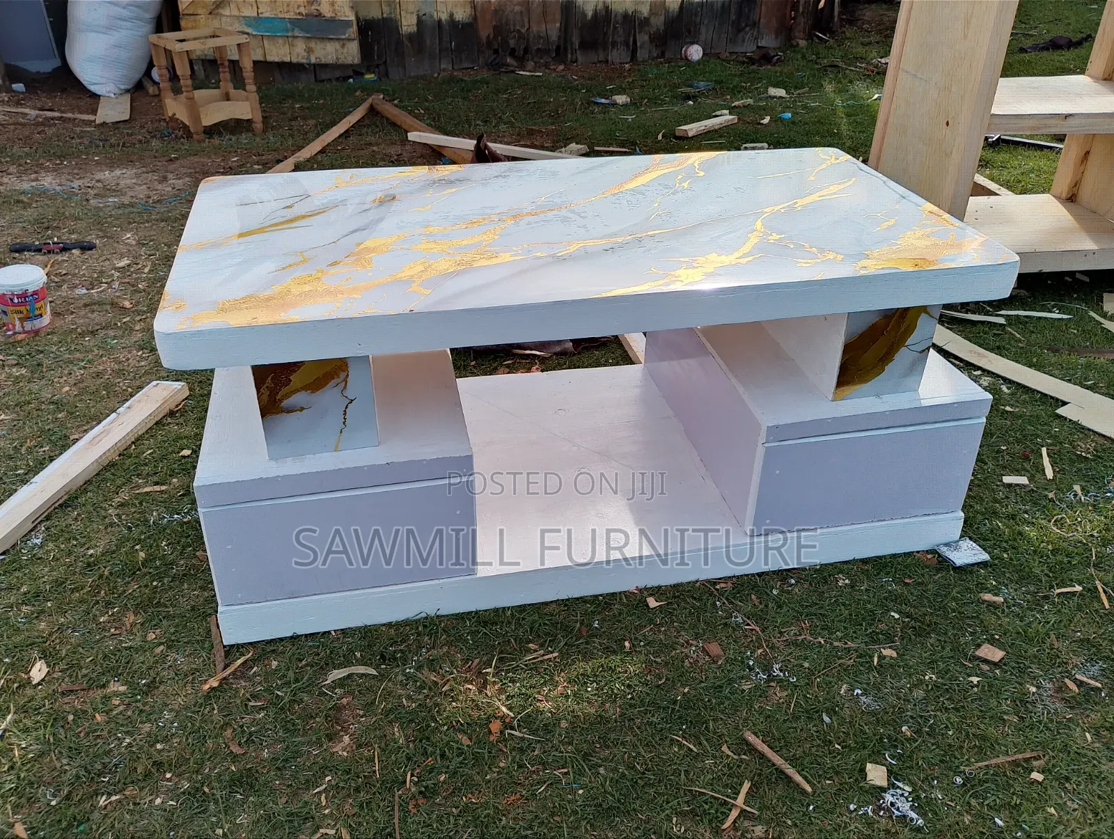 Elegant White Coffee Table