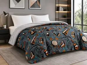 4 by 6 Flowered Woolen Duvet
