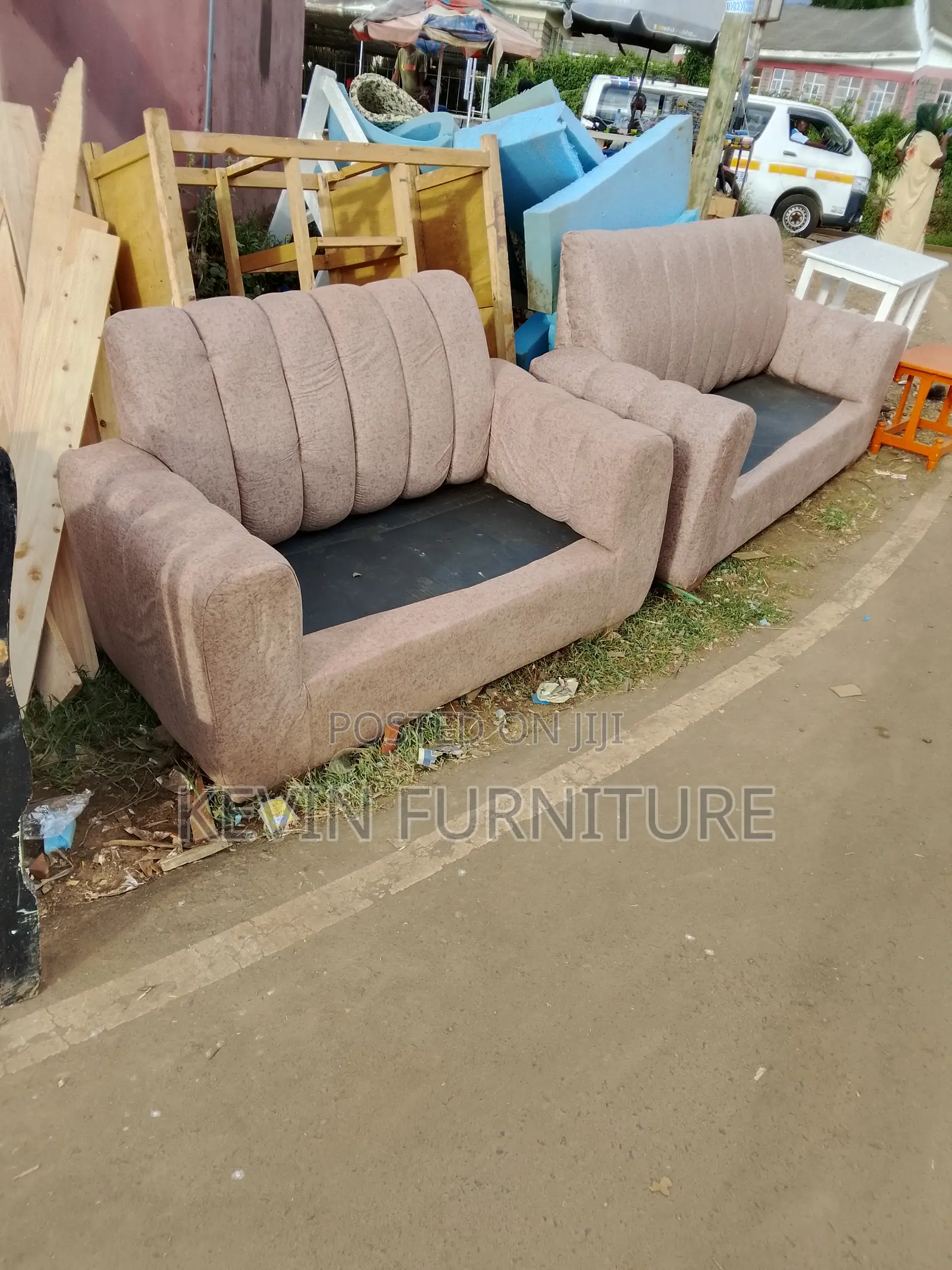 Brown Sofa Set