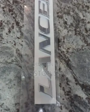 Silver Finish Mitsubishi Lancer Trunk Emblem Badge Sticker