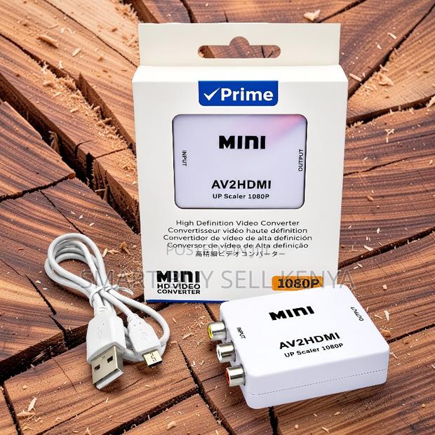 Clear Output Av2hdmi Audio and Video Converter With 1080p Up Scaler