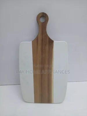 Cutting Marble Board Stone + Acacia/ Serving Tray 2kg Heavy