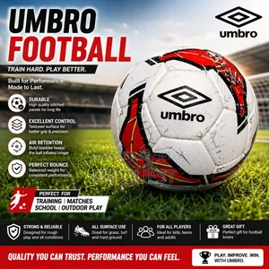 Umbro Football Training Ball Durable Outdoor Match Soccer Ball