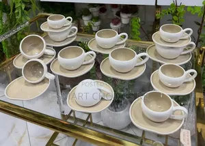 12pcs Premium Porcelain Cup Cup Saucer