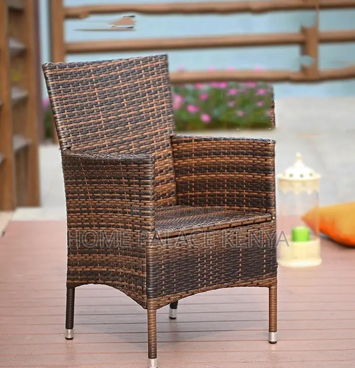 Outdoor Set: 5 Piece Rattan Patio Furniture Set