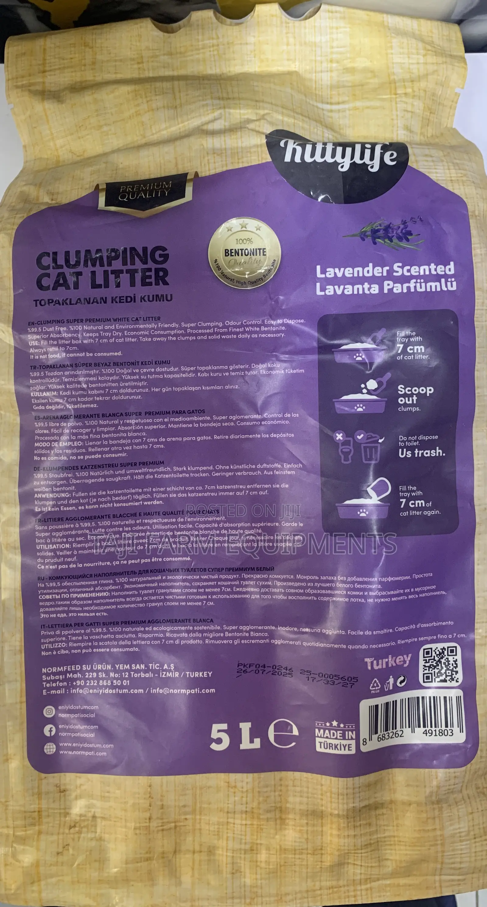 Clumbing Cat Litter(Lavender Scented)