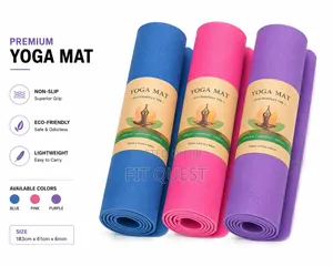 Non Slip Yoga Mat Exercise Fitness Mat 6mm