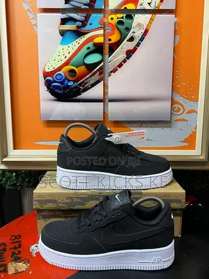 Nike Airforce Black Suede