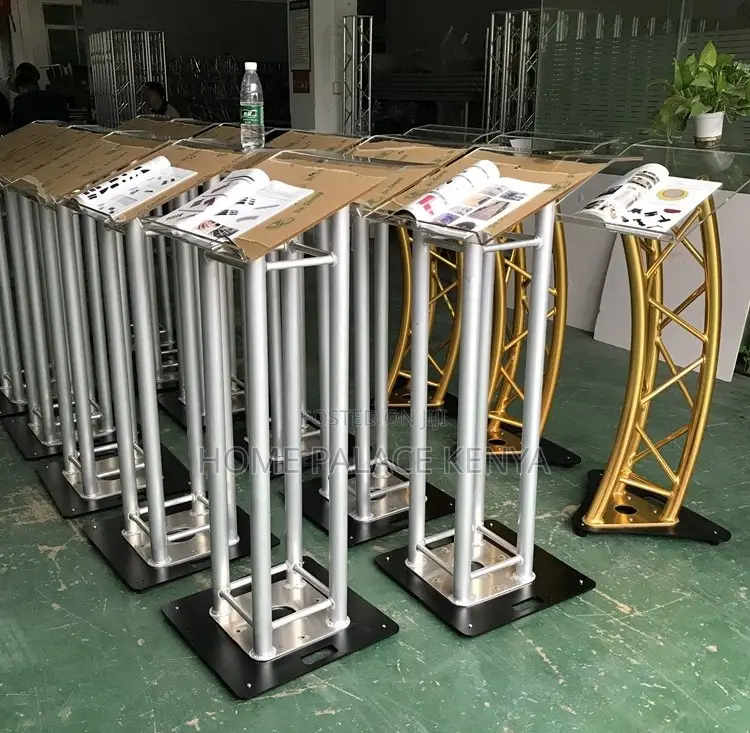 Event Podium: Portable Aluminum Alloy Presentation Podium