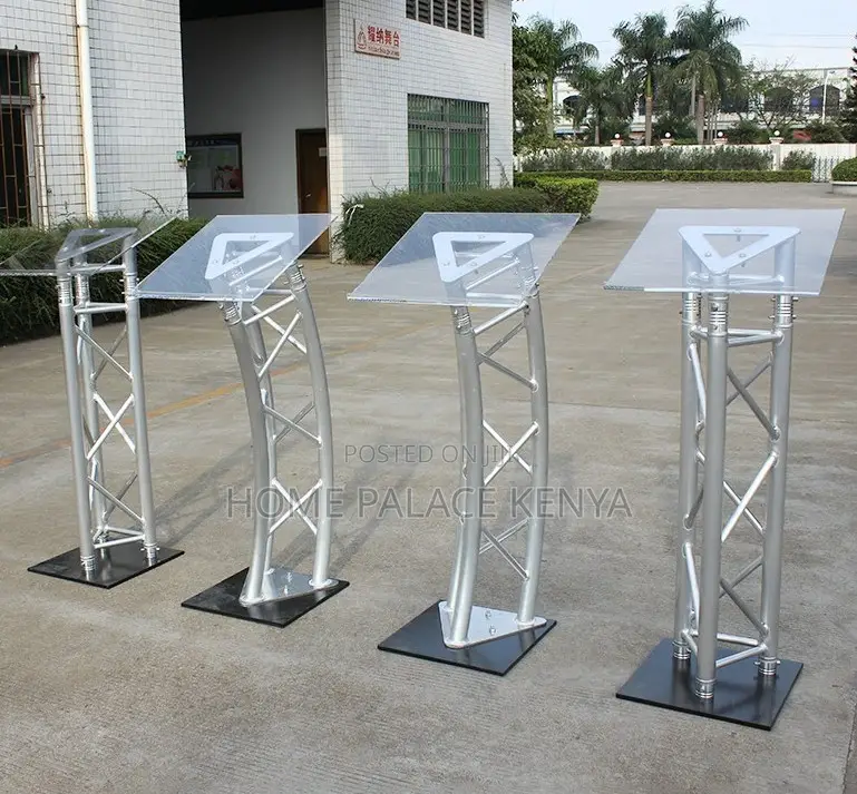 Event Podium: Portable Aluminum Alloy Presentation Podium