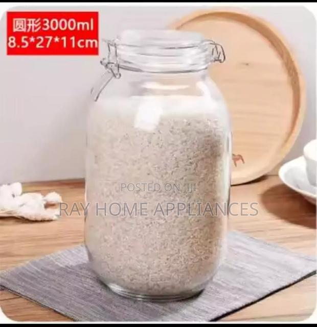 3000ml Airtight Storage Clip Top Jars - thumbnail 2