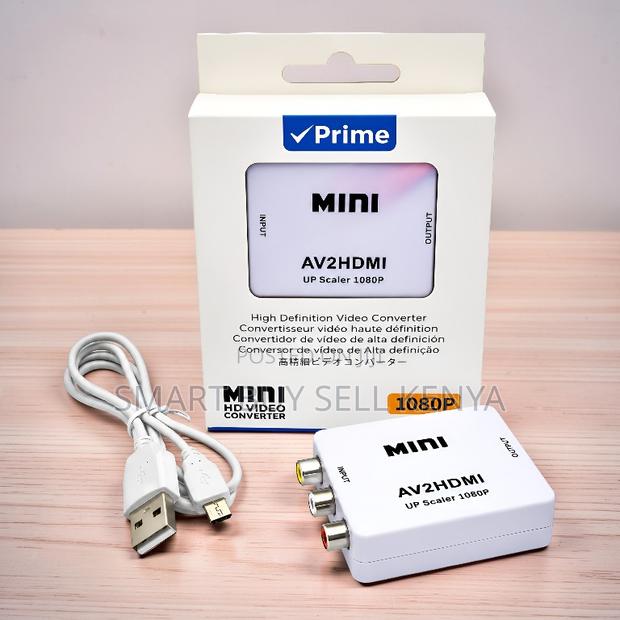 Smart Conversion Av2hdmi Audio, Video Converter With 1080p Up Scaler