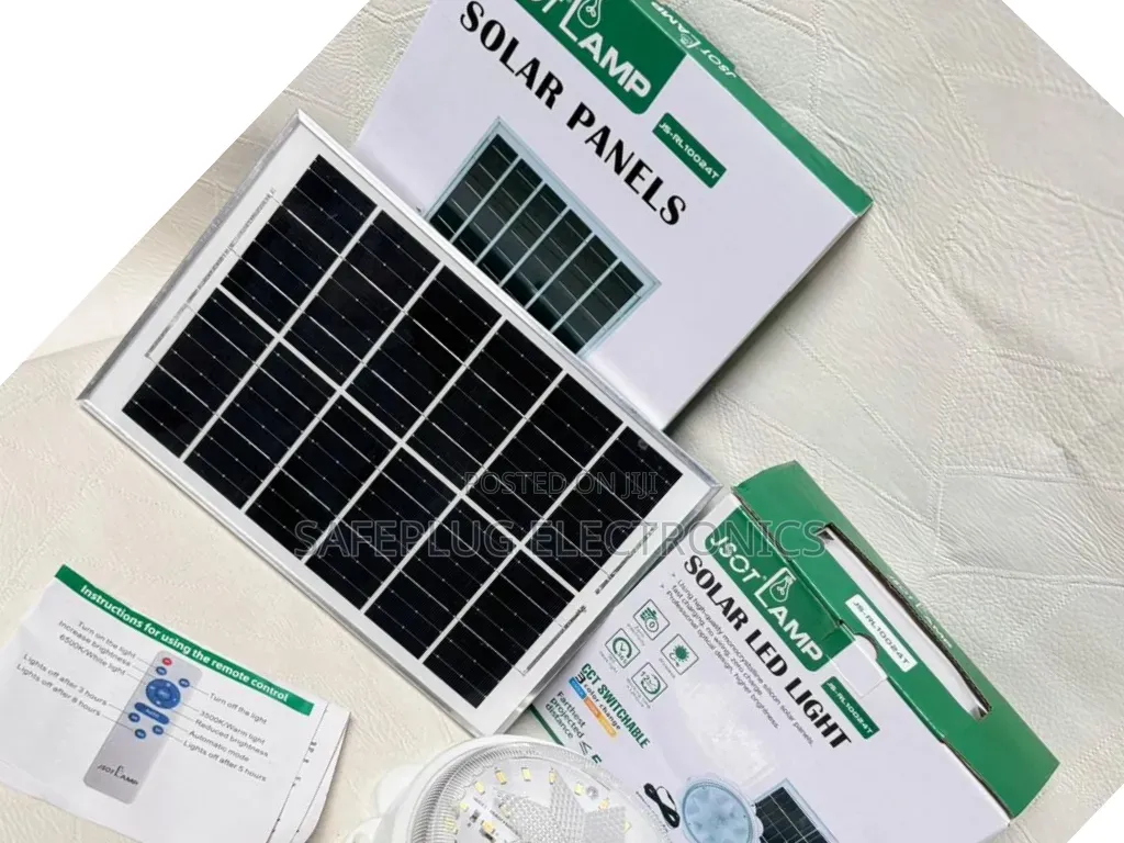 300w Solar Ceiling Light With Remote