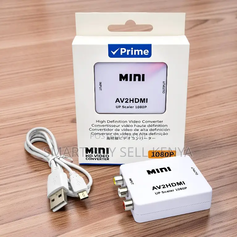 High Resolution Av2hdmi Audio and Video Converter With 1080p Up Scaler