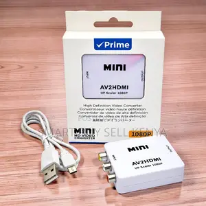 Crisp Display Av2hdmi Audio and Video Converter With 1080p Up Scaler