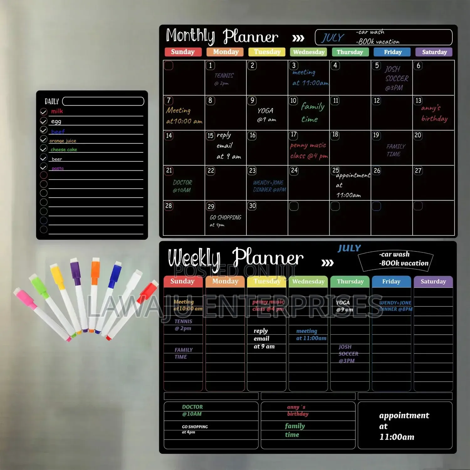 Acrylic Meal Planner