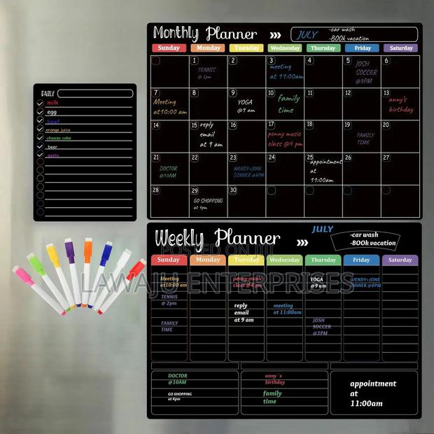 Acrylic Meal Planner