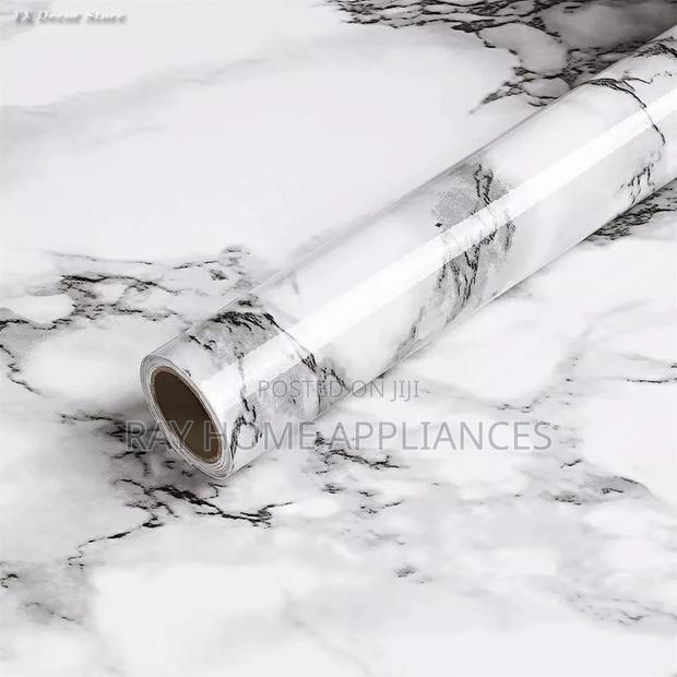Marble Contact Paper In White Black - thumbnail 3