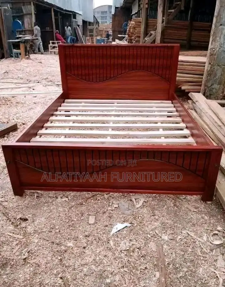 Brown Wood Bed 5x6