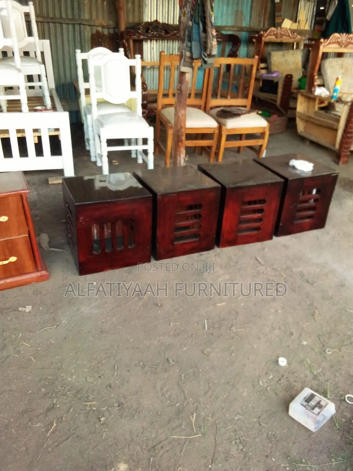 Brown Wooded Stools