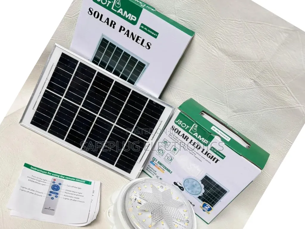 High Brightness 300w Solar Indoor Light With Panel