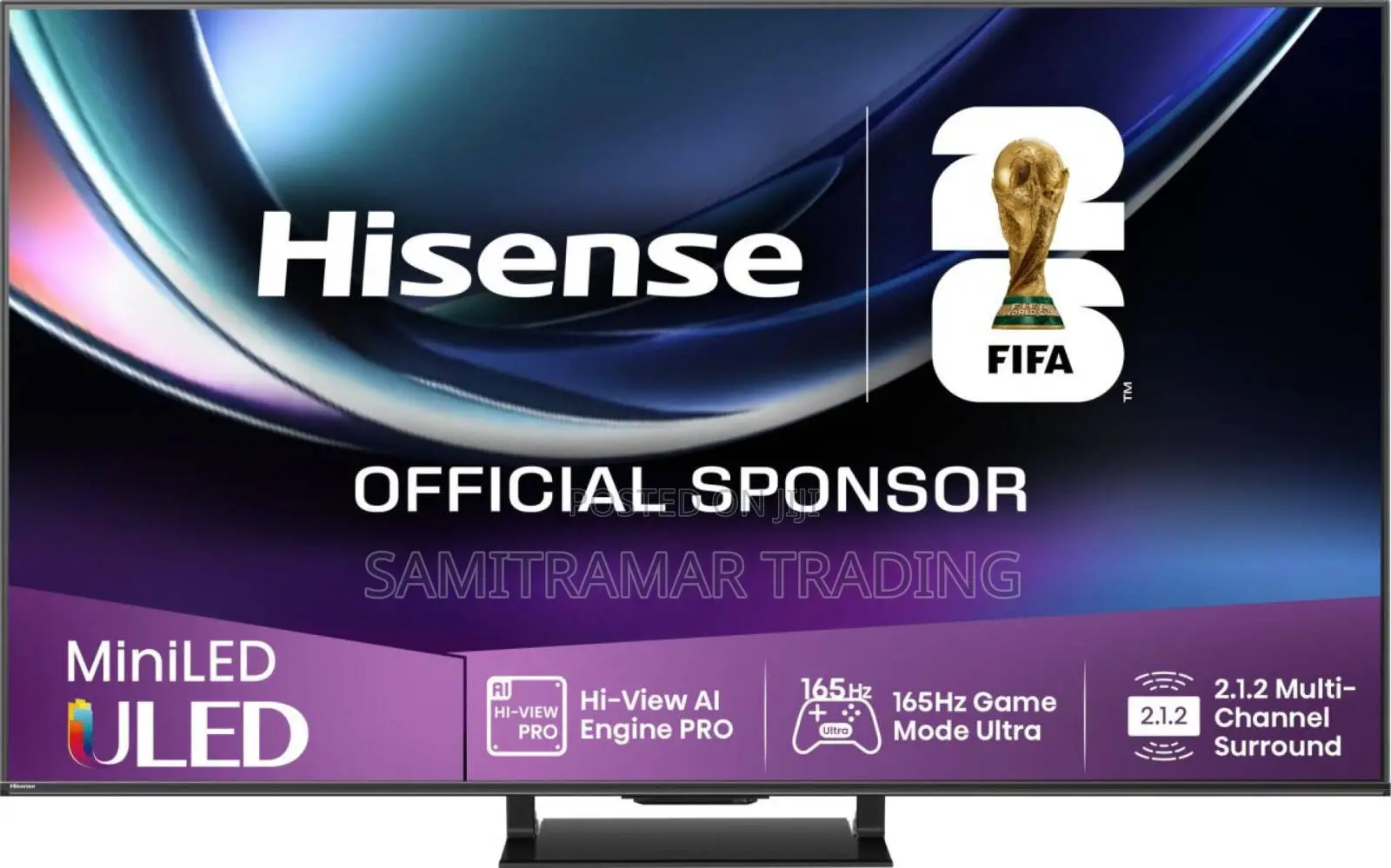 75u7q Proken Hisense 75′′ Uhd4k Mini-Led 165hz VRR Uled Gaming Tv