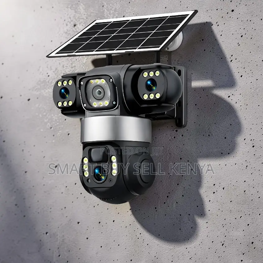 Infrared Vision Durable Build 4g PTZ Three Lens Solar Camera