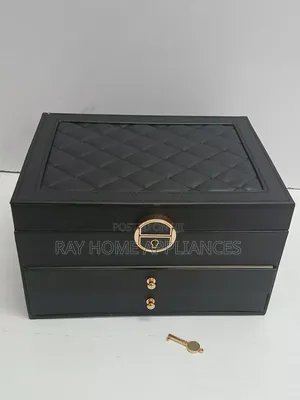 3 Layered Jewelry Storage Box Colour Black