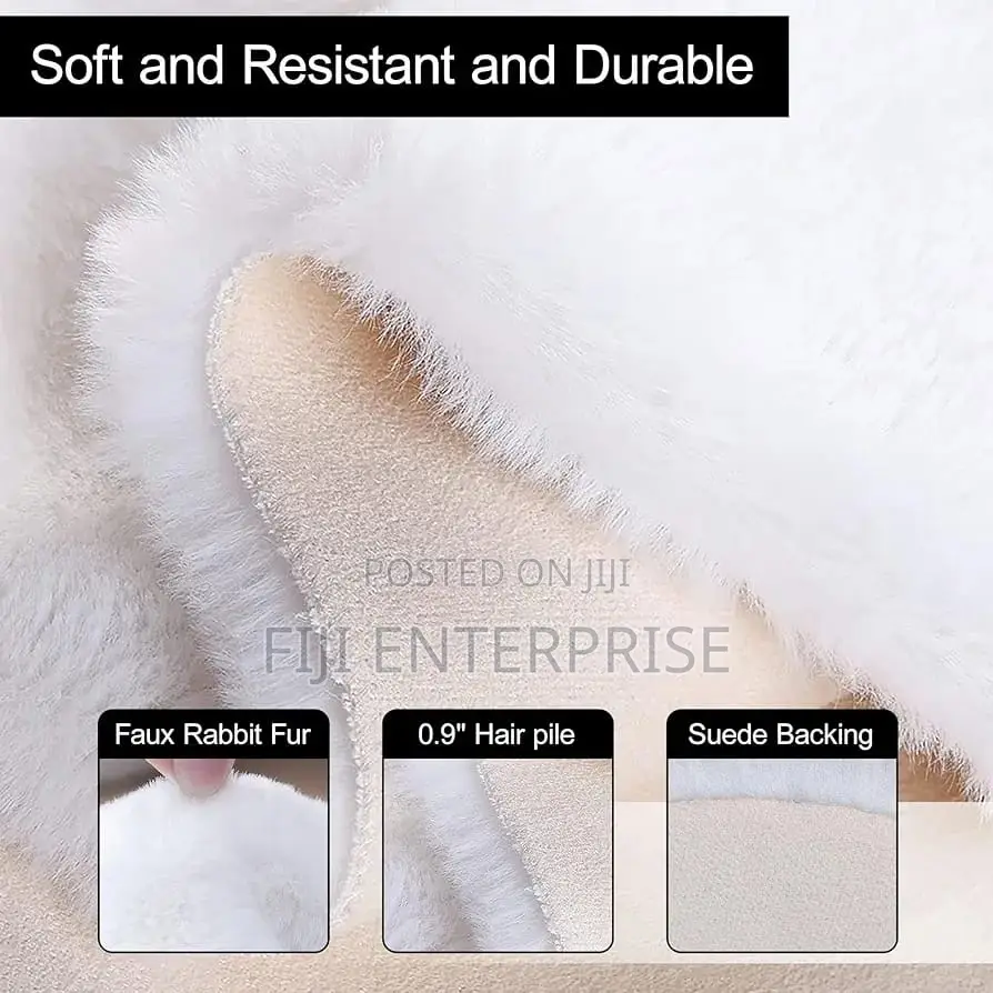 Modern Luxury Nordic Rabbit Fur Carpet – 6×7 Ft | Ultra-Soft |