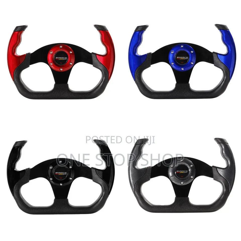 Yoke Style Open Top Steering Wheel With Side Grip