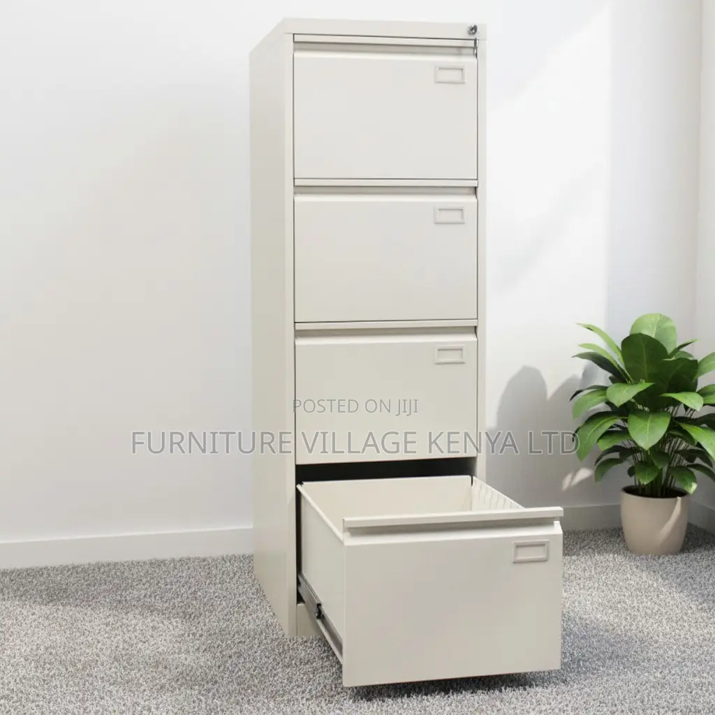 4 Drawer Metal Filing Cabinet.