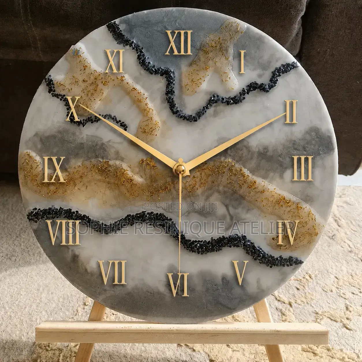 Resin Wall Art Clock