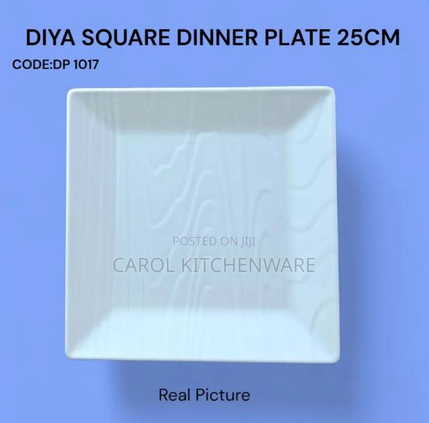 25 Cm Square Melamine Dinner Plate