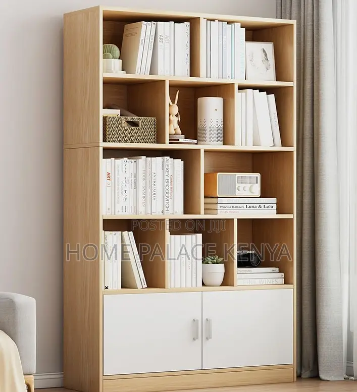 Book Shelf: Modern MDF Office Bookshelf With Cabinets