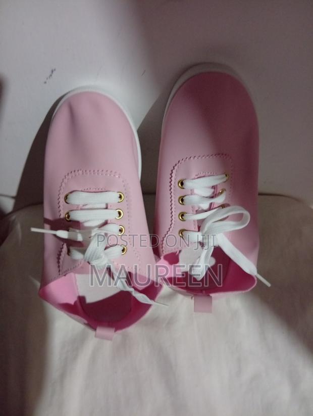 Pink Canvas Ladies Shoes