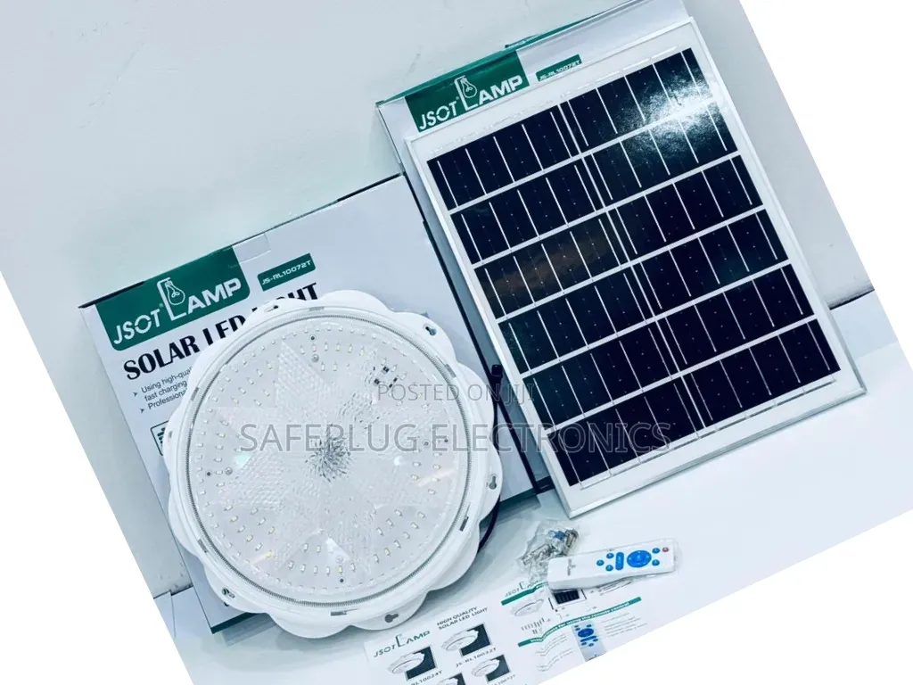 800w Rechargeable Solar Ceiling Lamp for Home