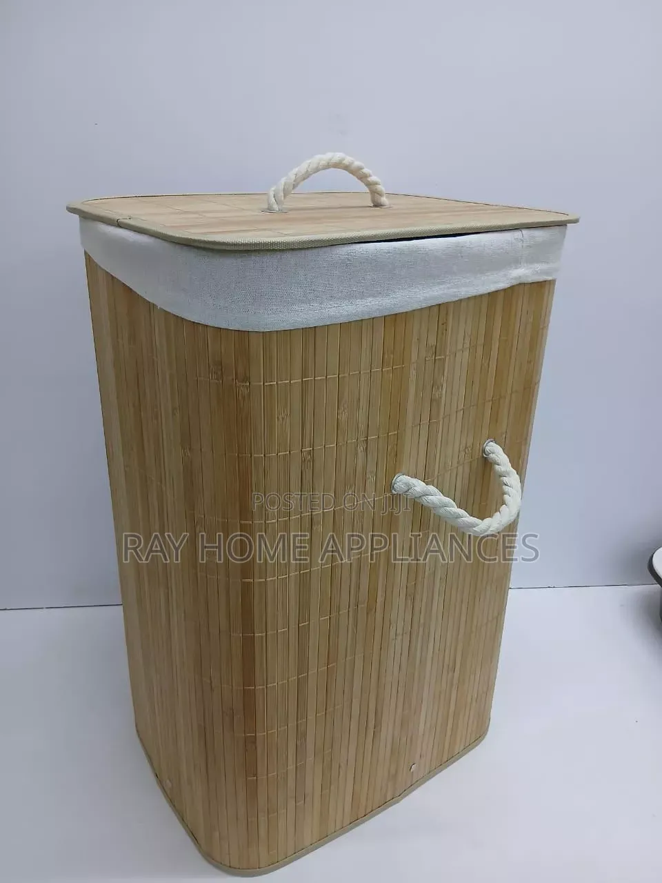Foldable Large Capacity Wooden Laundry Basket