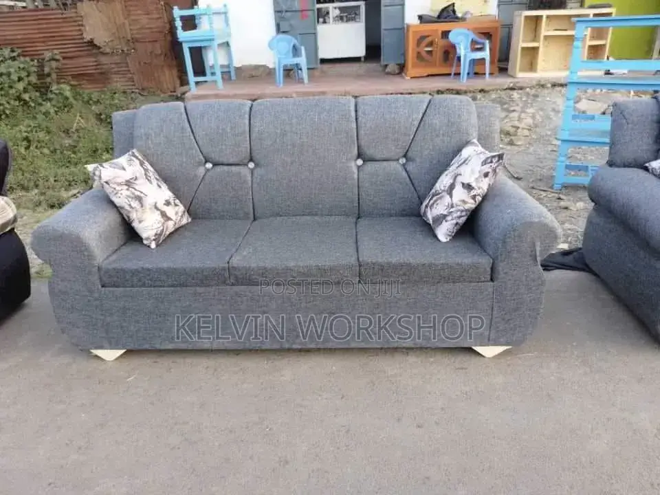 Classy Grey 3 Seater Sofa