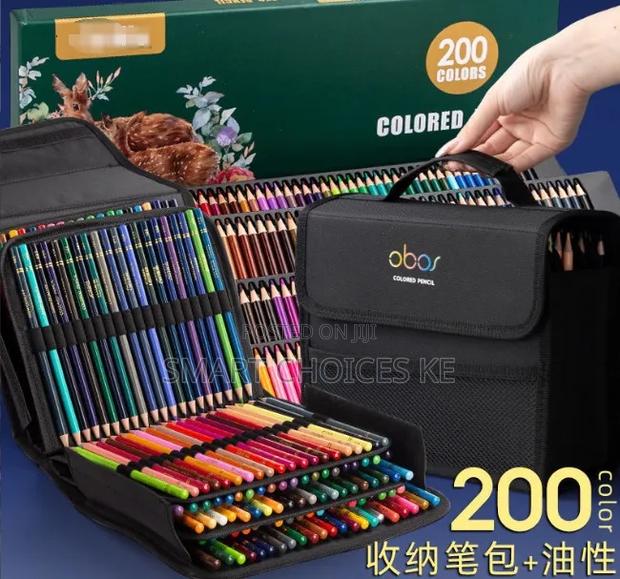200 Slots Colored Lead Pencils Storage Bag - thumbnail 2