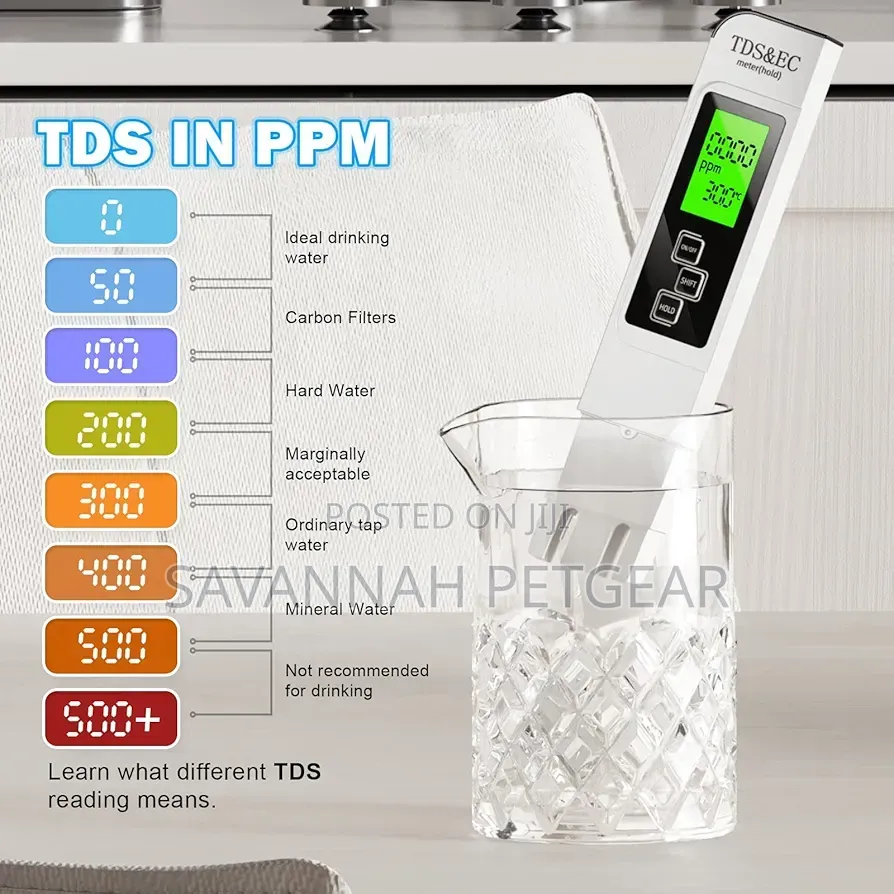 Water Testing Kits for Drinking- 4 in 1 TDS Meter TDS Ec Temperature