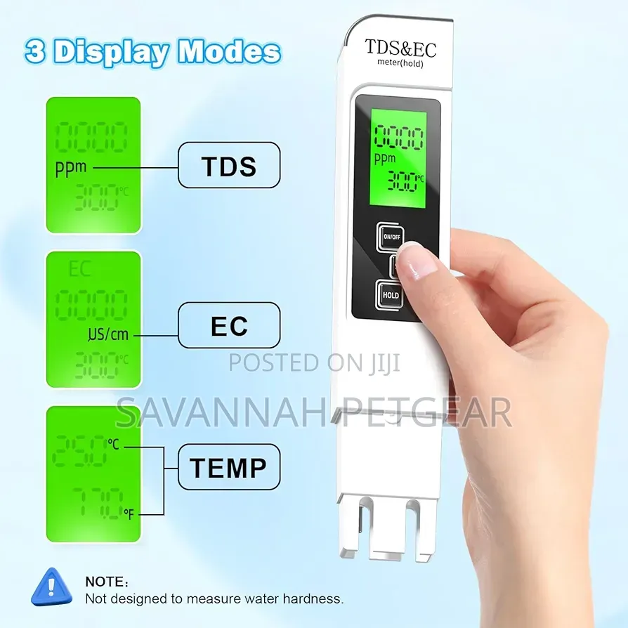Water Testing Kits for Drinking- 4 in 1 TDS Meter TDS Ec Temperature