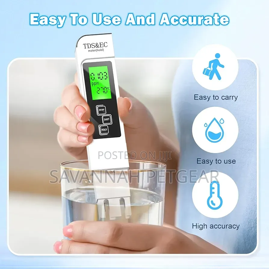 Water Testing Kits for Drinking- 4 in 1 TDS Meter TDS Ec Temperature