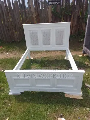 Modern White Wooden 4*6 Bed