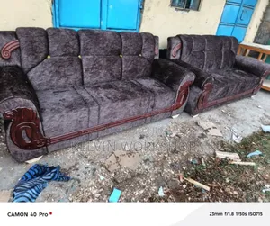 Brown 5 Seater Sofa Set